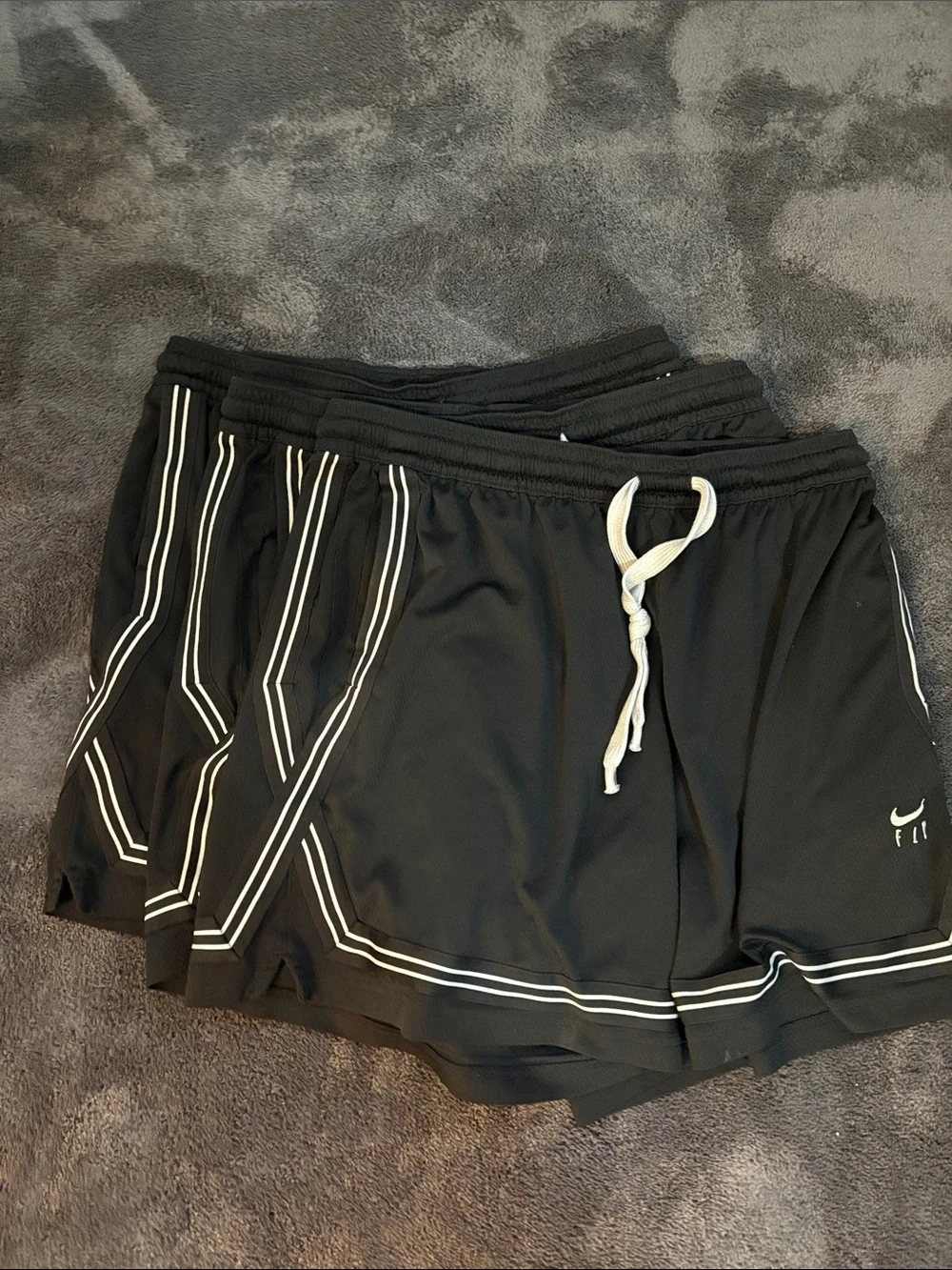 Women's Nike Fly Crossover Basketball Shorts 3 pairs comes together